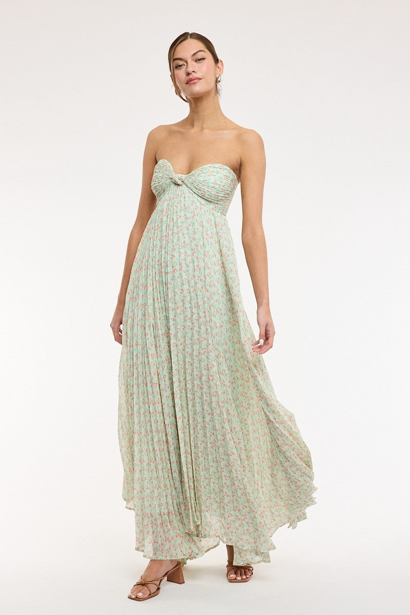 Light green floral Sky to Moon maxi dress