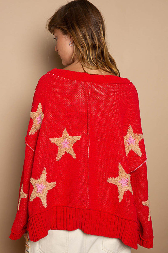 Women's Oversized Star Sweater