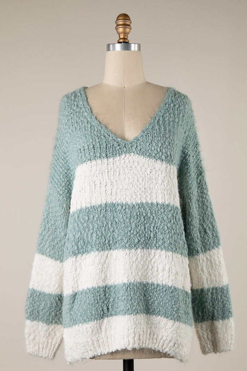 V-Neck Sweater Oversized