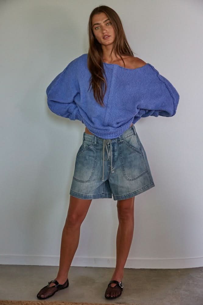 Blue Oversized Sweater
