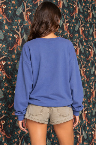 Team USA Navy Graphic Sweatshirt - Back View