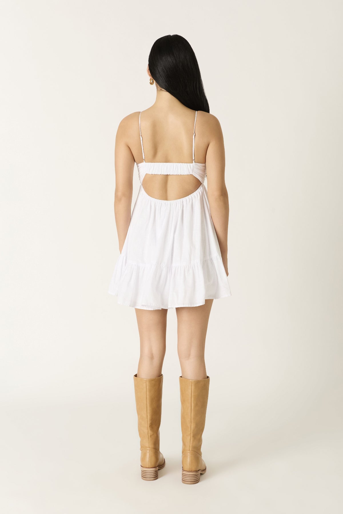 White Graduation Dress Babydoll Mini Dress | Boho Pink White Graduation Dress Babydoll Mini Dress | Boho Pink