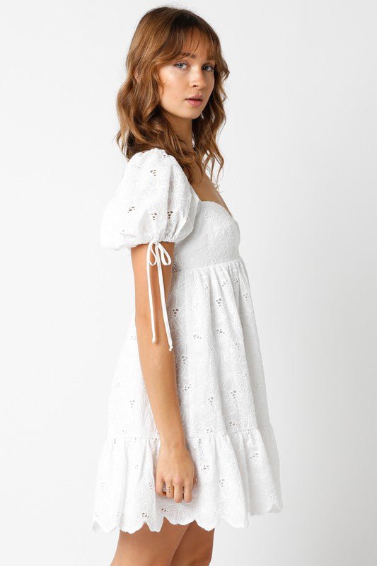 Puff Sleeve Babydoll Dress