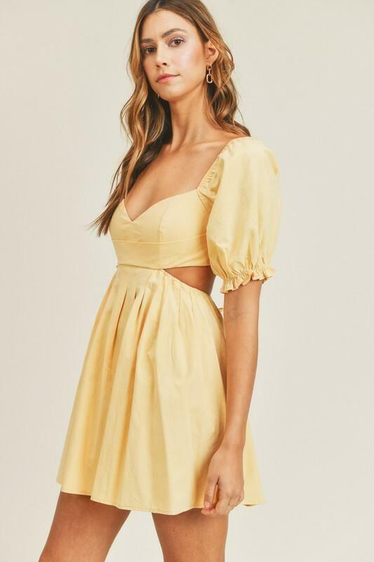 Yellow Preppy Dresses