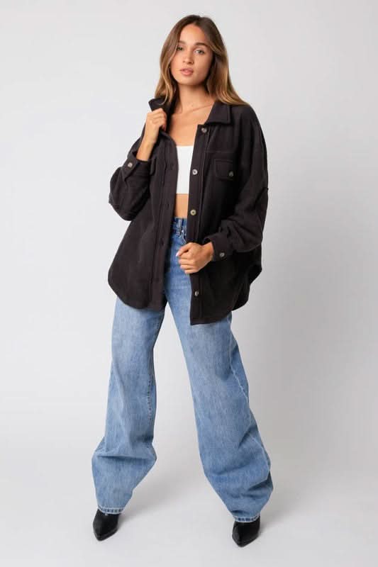 Front Pocket Shacket