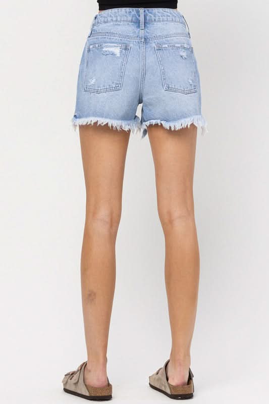 Distressed Denim Shorts Women's