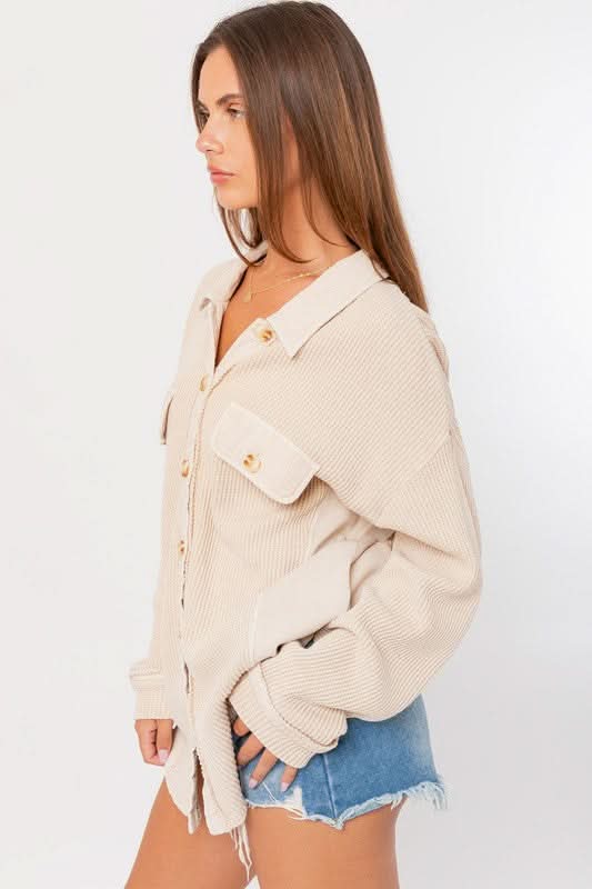 Beige Shacket