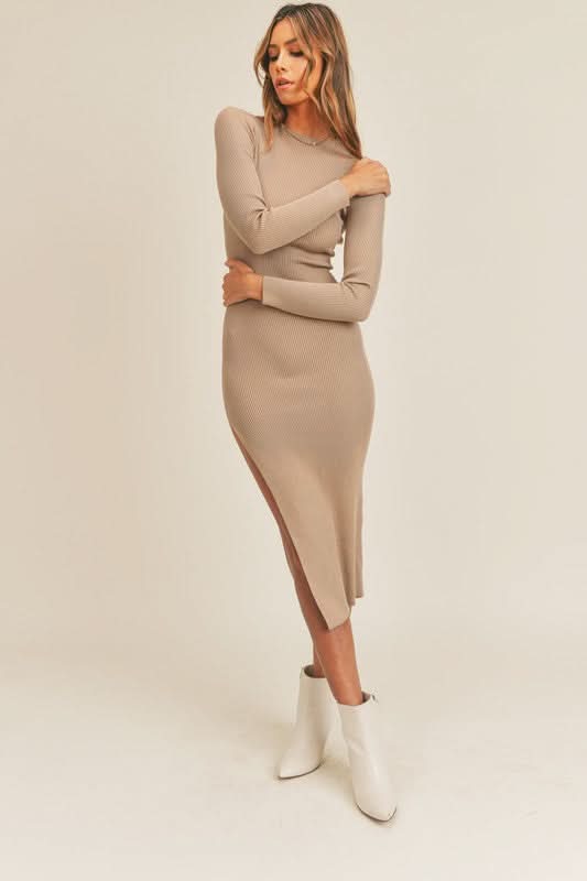 Taupe Sweater Dress
