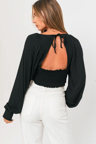 Cute Black Crop Tops
