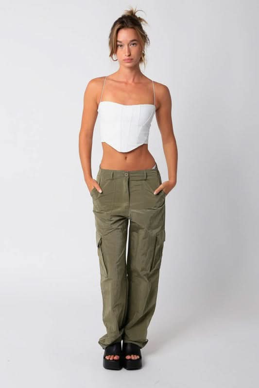 White Vegan Crop Top