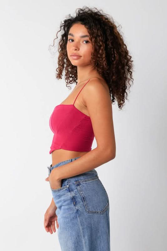 Hot Pink Corset Top