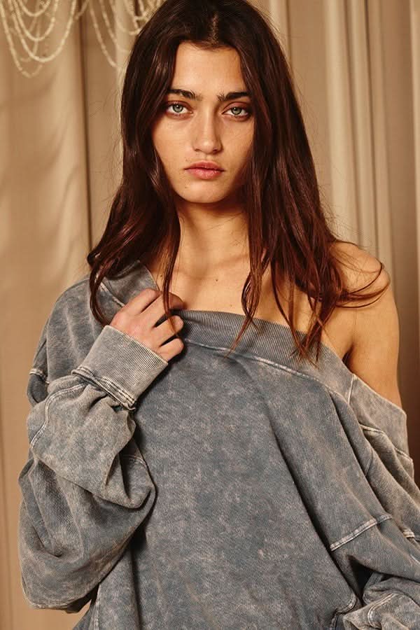 Charcoal Oversized Sweatshirt 