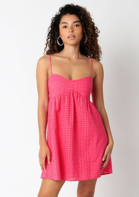 Fuchsia Babydoll Dress