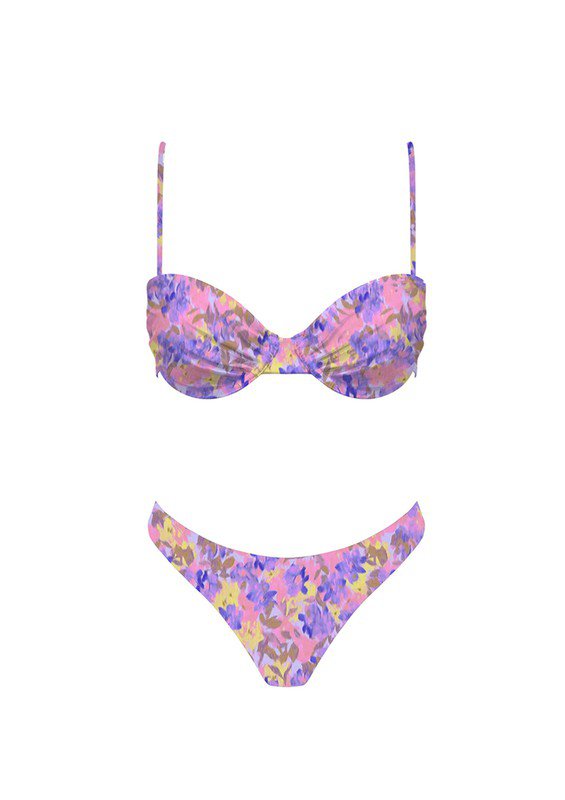 Purple Floral Bikini