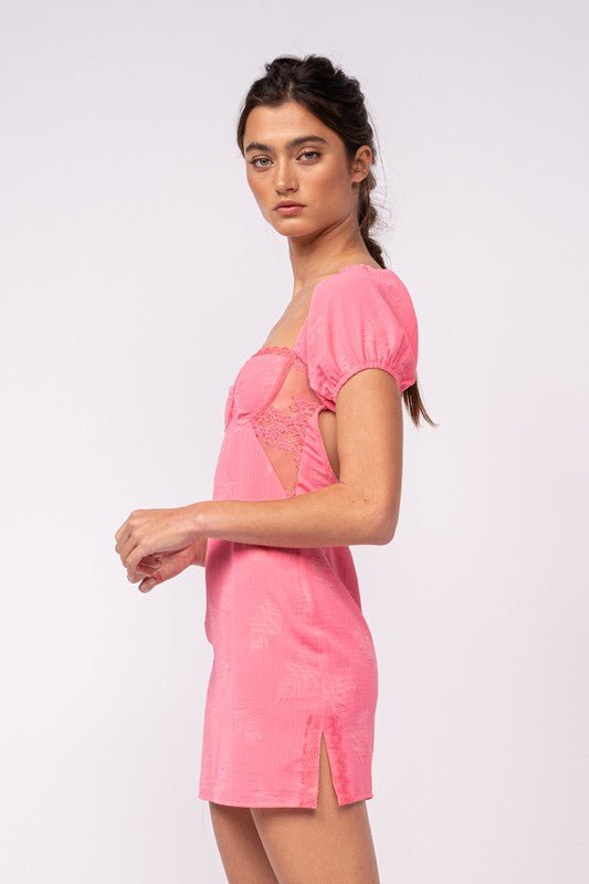 Pink Bustier Mini Dress