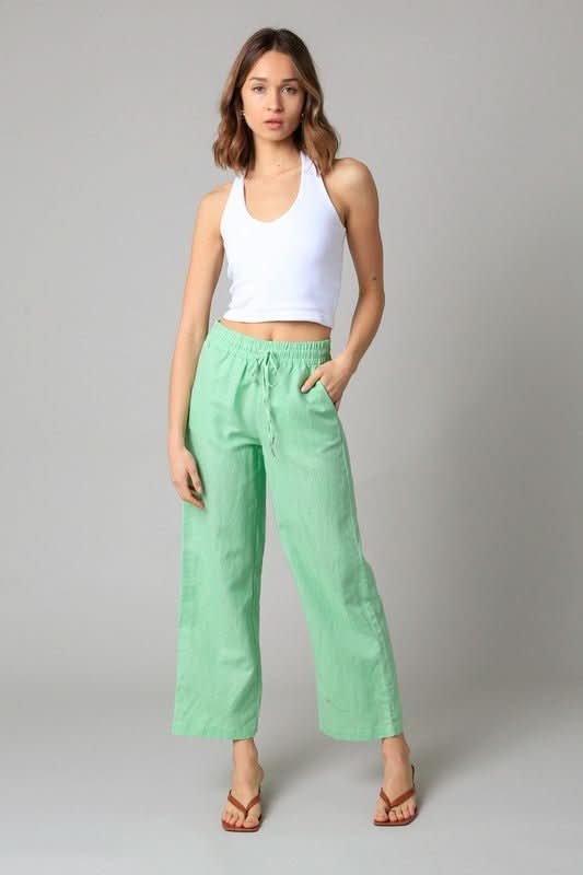 Wide Leg Ankle Pants