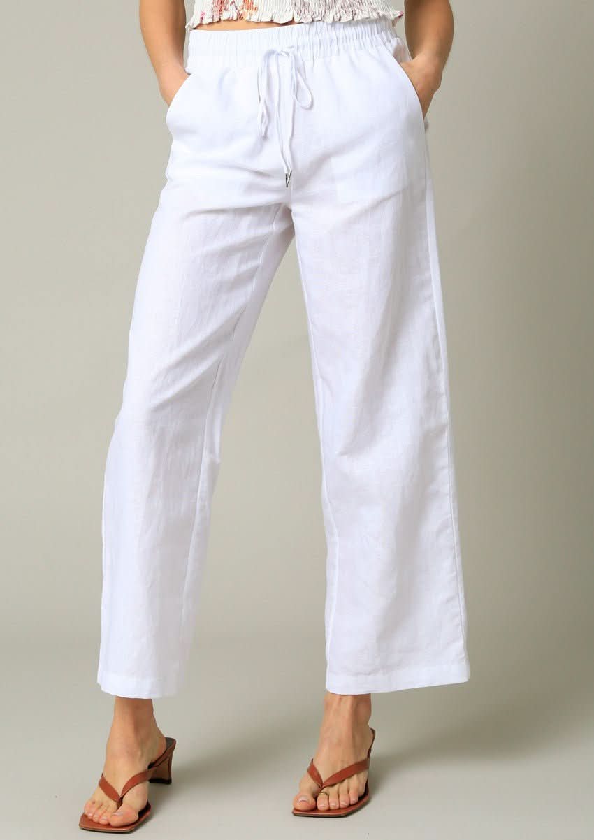 White Linen Pants