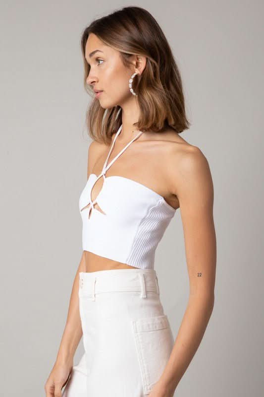 Cutout Halter Top