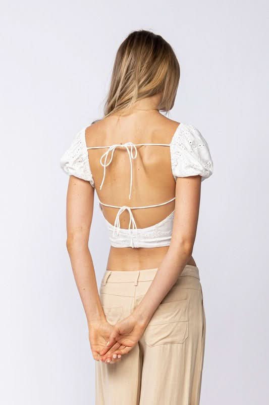 Backless Crop Tops
