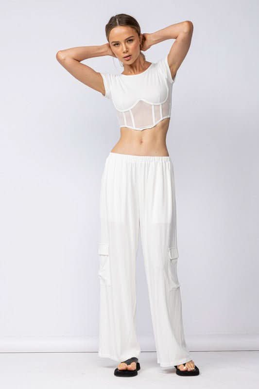Shop Women's White Wide Leg Pants