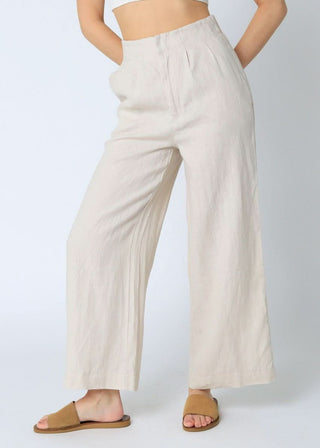 Hampton's Khaki Wide-Leg Pants front