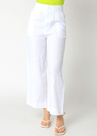Hampton's White Wide-Leg Pants front