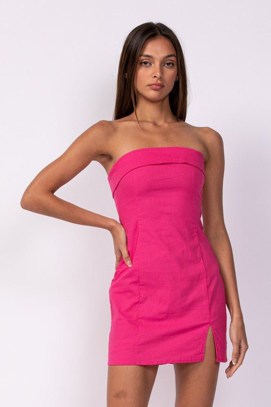 Casual Pink Mini Dress