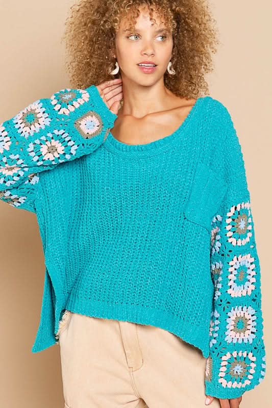 Crochet Sleeve Sweater