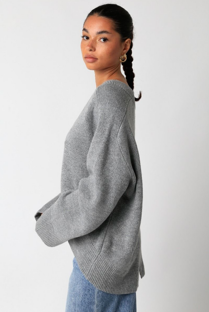 Grey Oversized Sweater