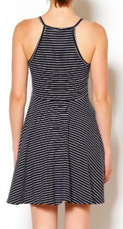 Black and White Striped Dress