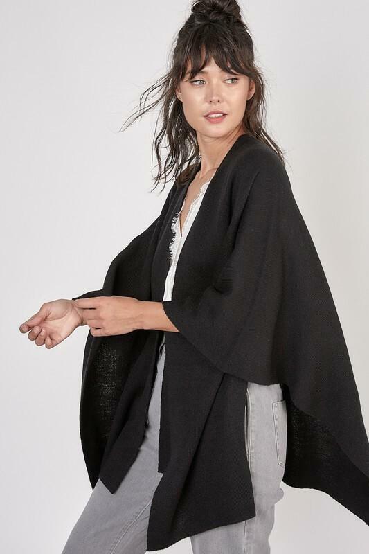 Black Cape Cardigan 