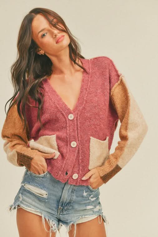 Colorblock Cardigan