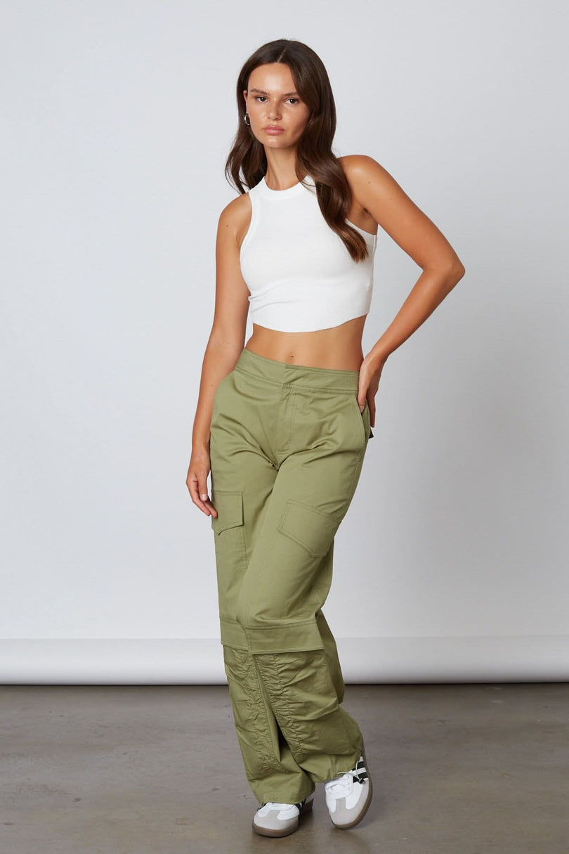 Olive Cargo Pants Baggy