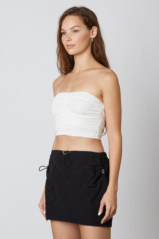 Riley Black Cargo Mini Skirt - Side View