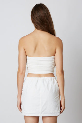 Riley White Cargo Mini Skirt - Back View
