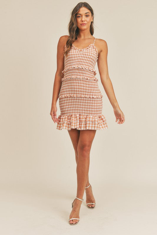 Gingham Mini Dresses