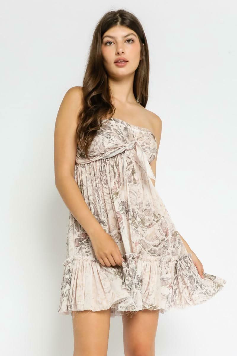 Strapless Mini Dress 