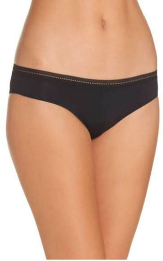 Free People Truth Or Dare Black Tanga -  front