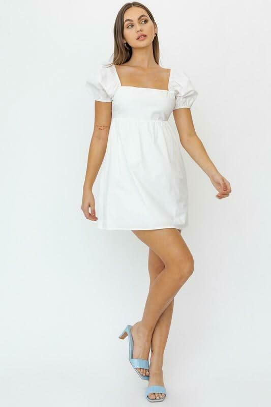 Short White Babydoll Dresses