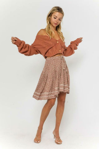 Sara Aragon Knit Cardigan Sweater outfit