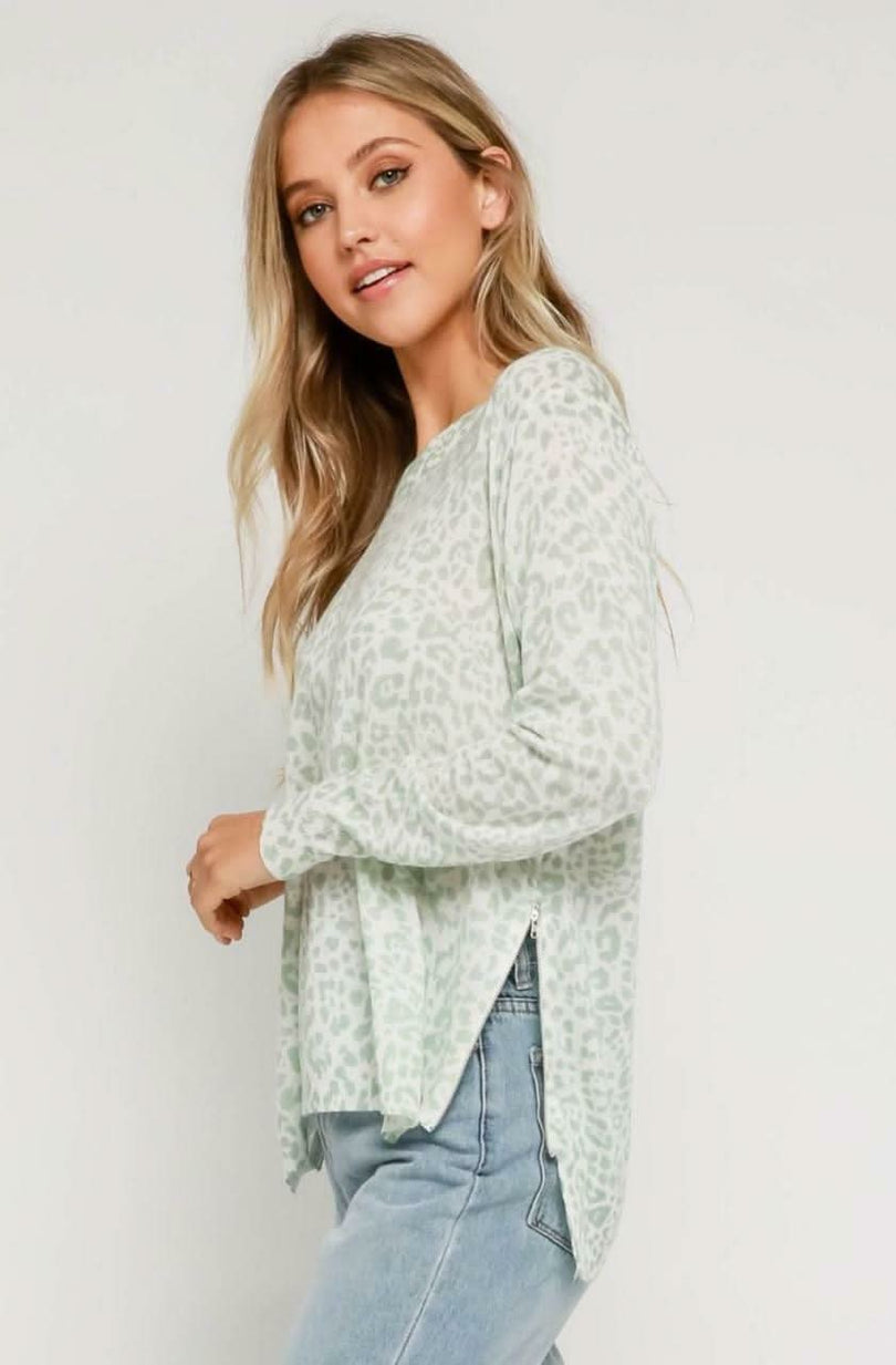 Cute Leopard Print Sweater