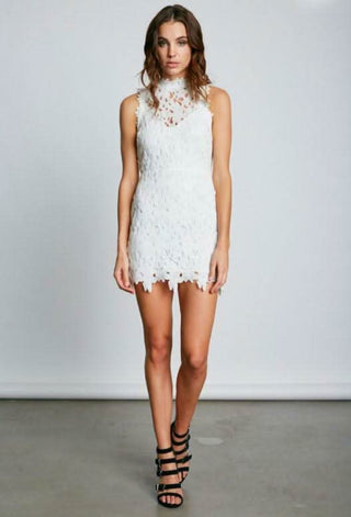 White Lace Mini Dresses