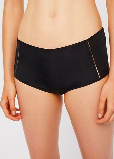 Free People Truth Or Dare Black Boyshort -  BohoPink