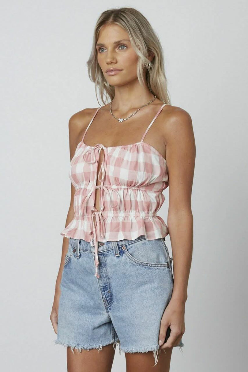 Gingham Crop Tops