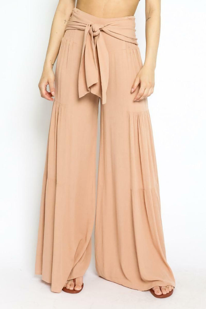 By The Shore Sandy Beige Two-Piece Jumpsuit -  BohoPink