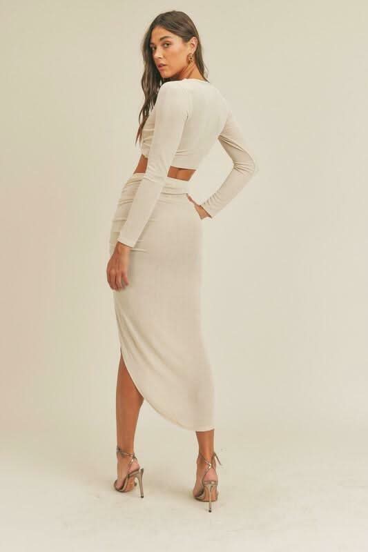 Lotta Love Two Piece Midi Dress -  BohoPink