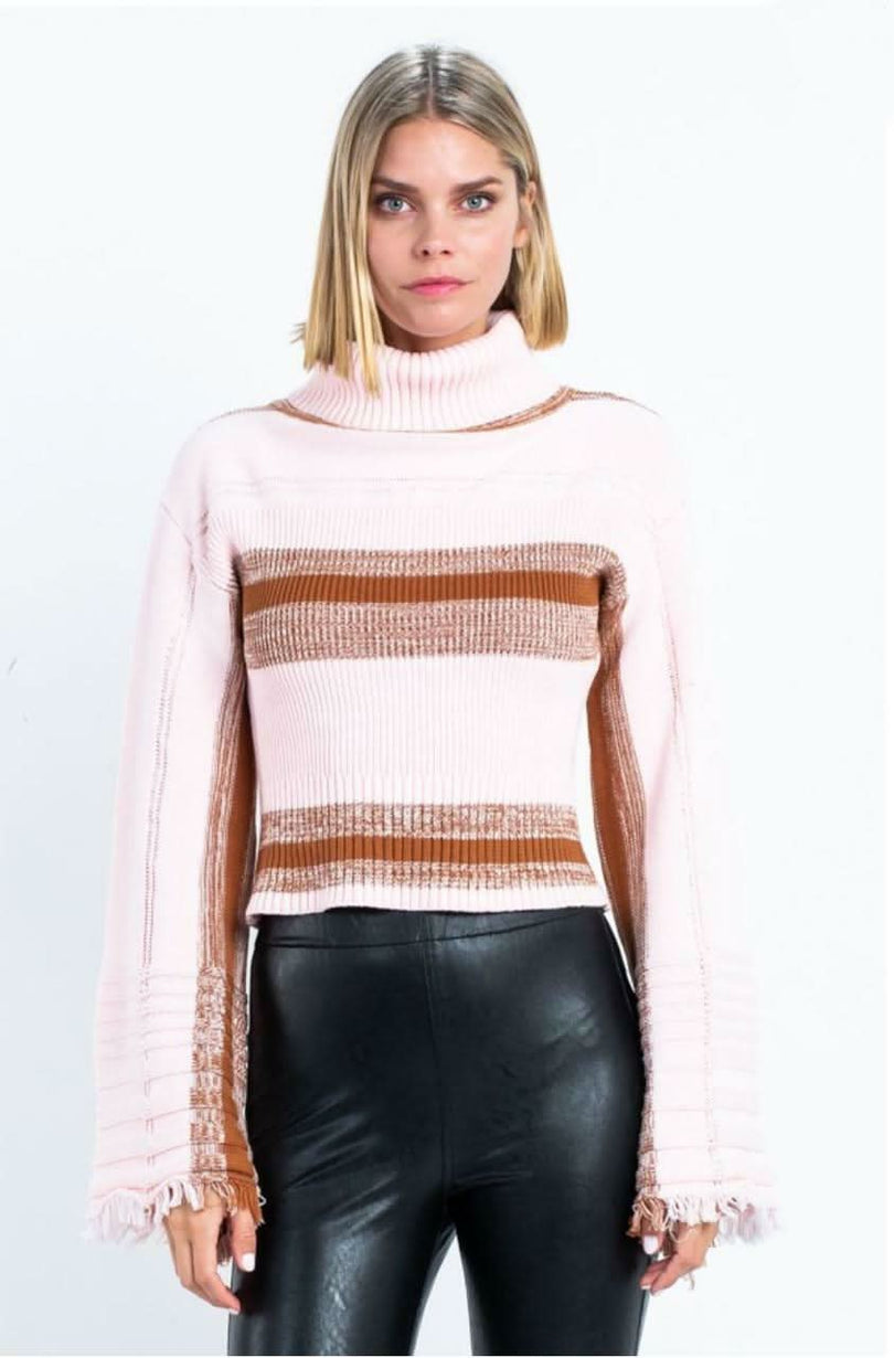 Turtleneck Bell Sleeve oversized sweaters 