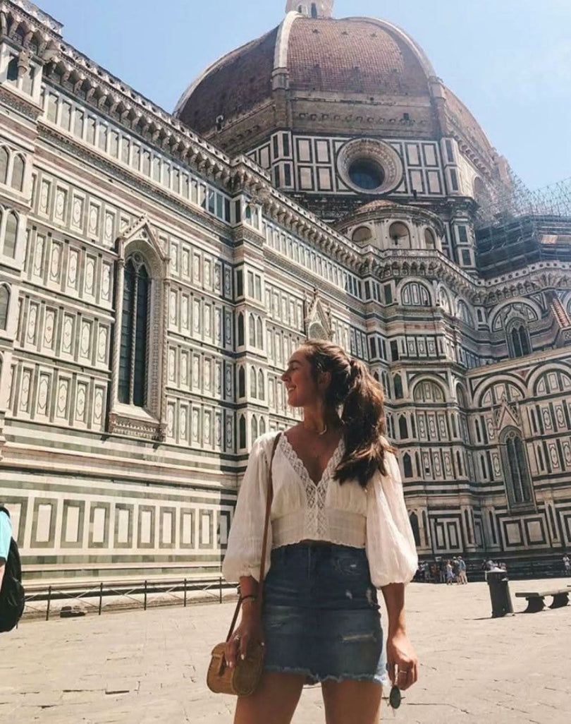 White Cute Crop Tops