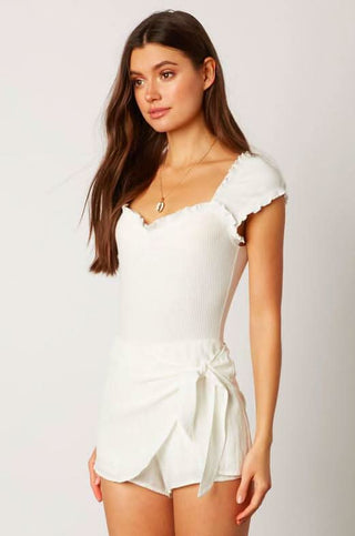White Wrap Skort