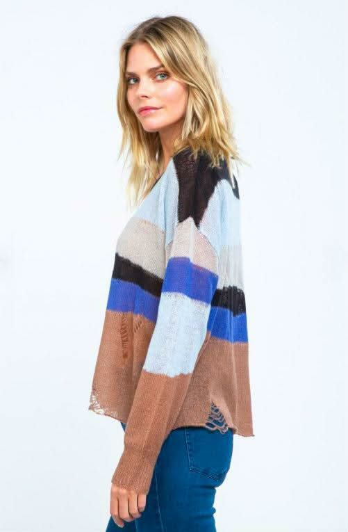 Lightweight Colorblock Sweater